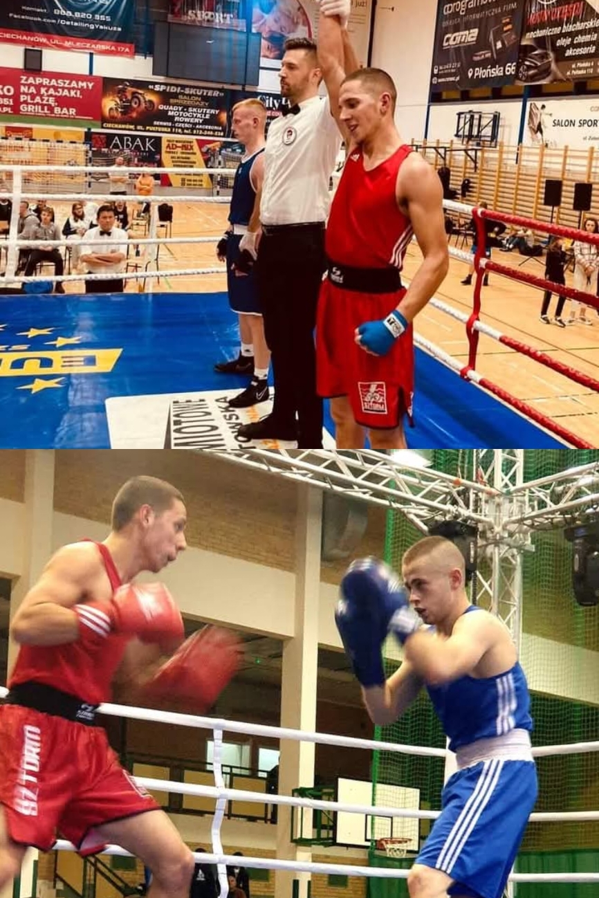 Zawodnicy New Roma Boxing Team podczas walk amatorskich